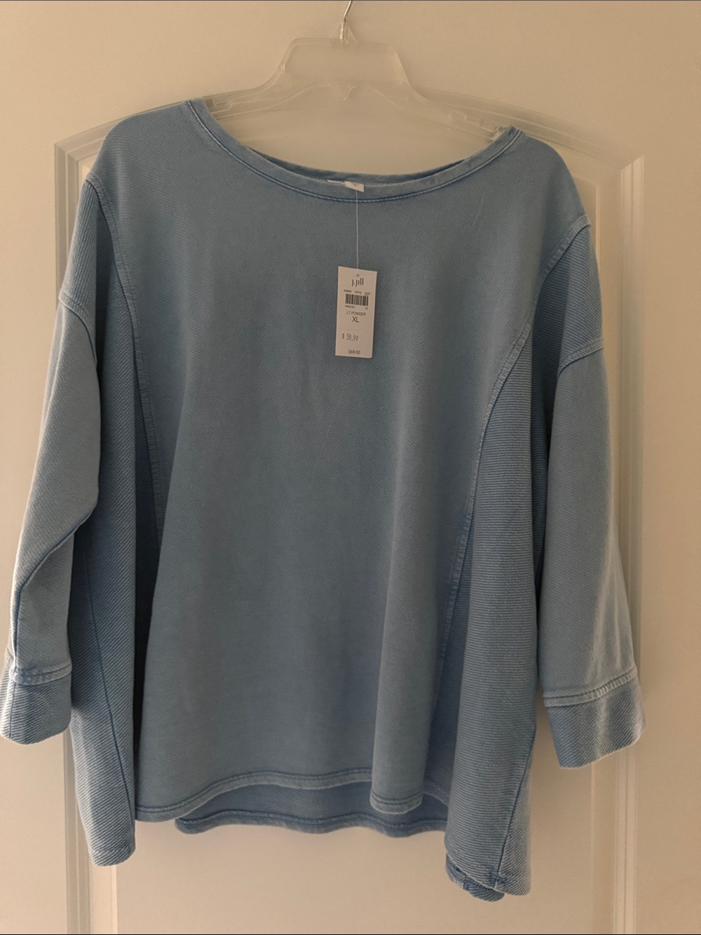 J. Jill Light Powder Crewneck Sweatshirt